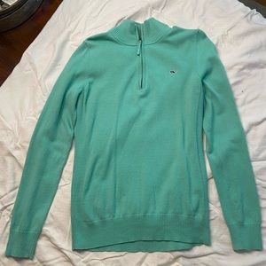 Vineyard vines small sweater 3/4 zip Women’s green/teal